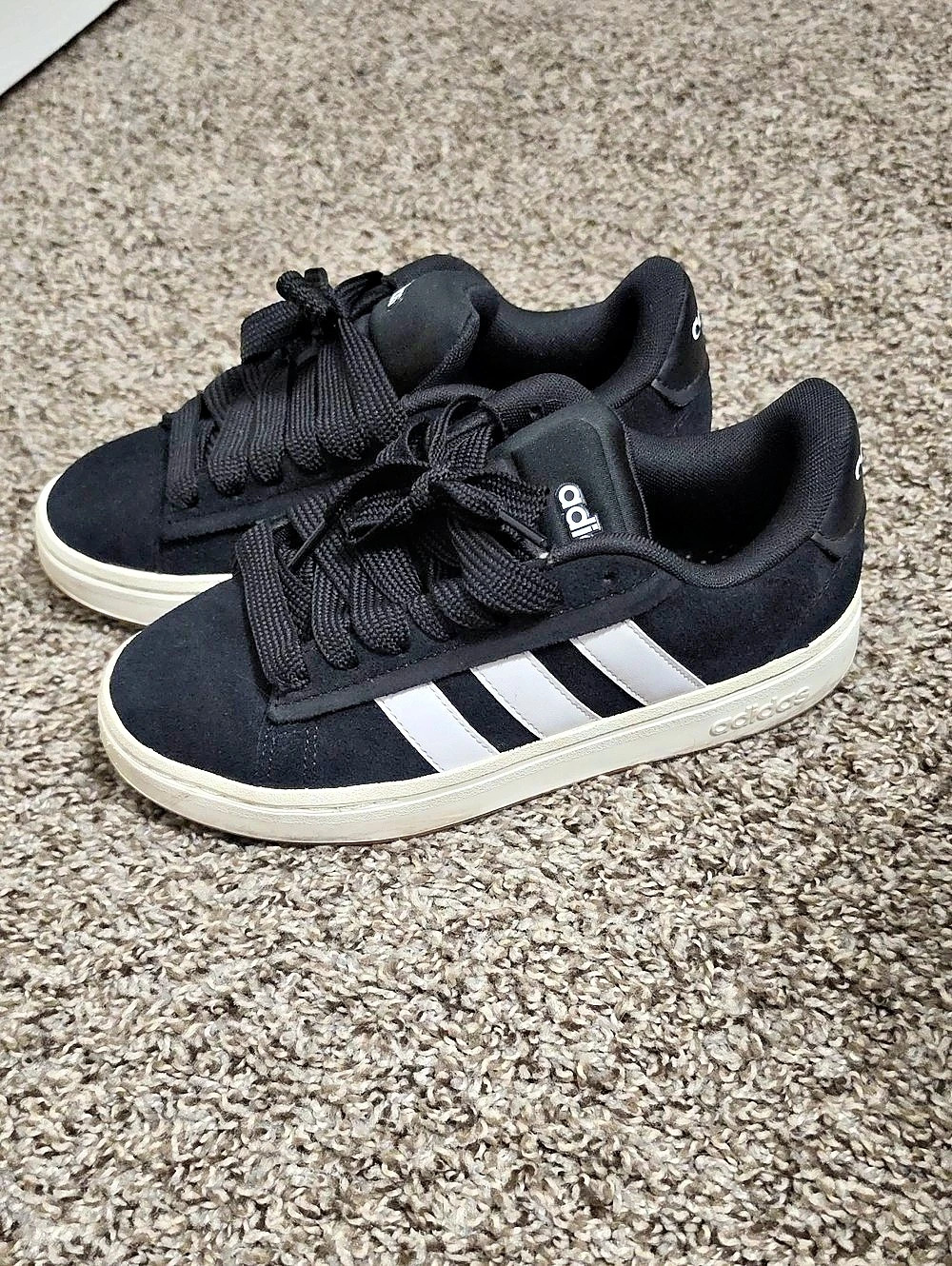 adidas Grand Court Black & White Sneakers US 6.5